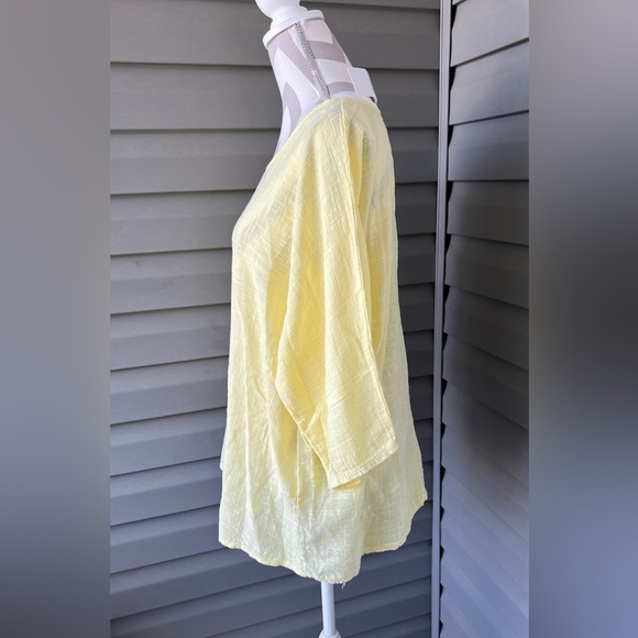 NWT-ROLE round neck top 3/4 Sleeves 100% Italy Cotton Italy Sz See Measurements. - Picture 12 of 13